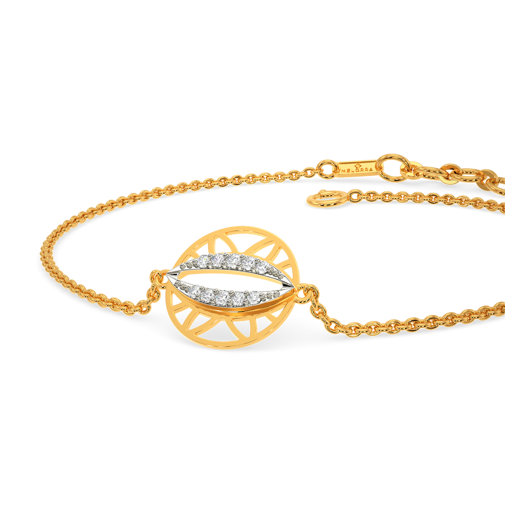 Golden Orbit  Diamond Bracelets