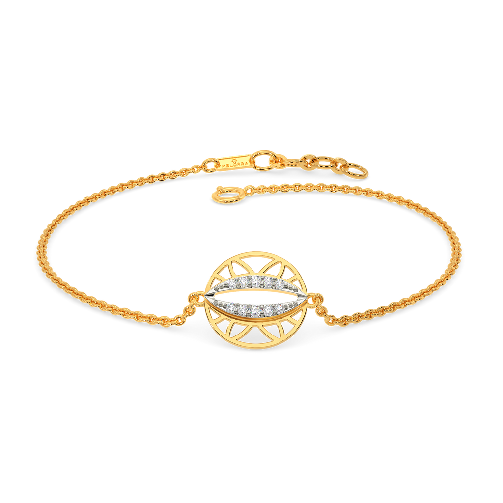 Golden Orbit  Diamond Bracelets