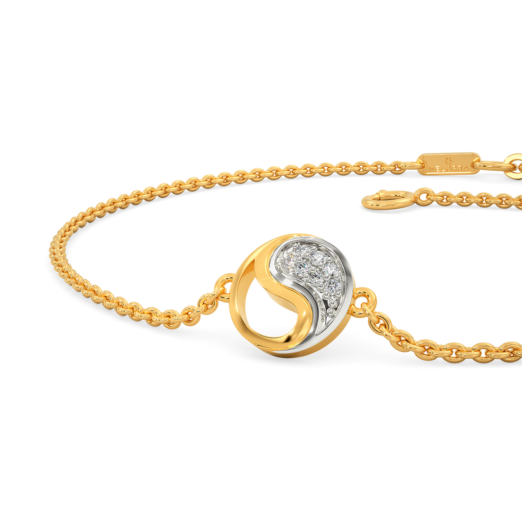 Yin Yang Drop Diamond Bracelets