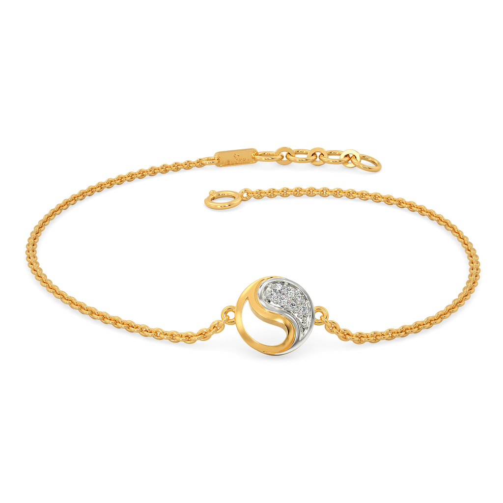 Yin Yang Drop Diamond Bracelets