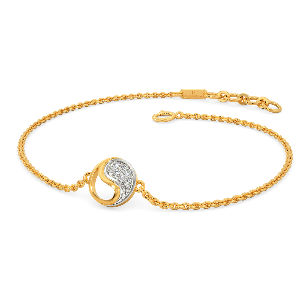 Yin Yang Drop Diamond Bracelets