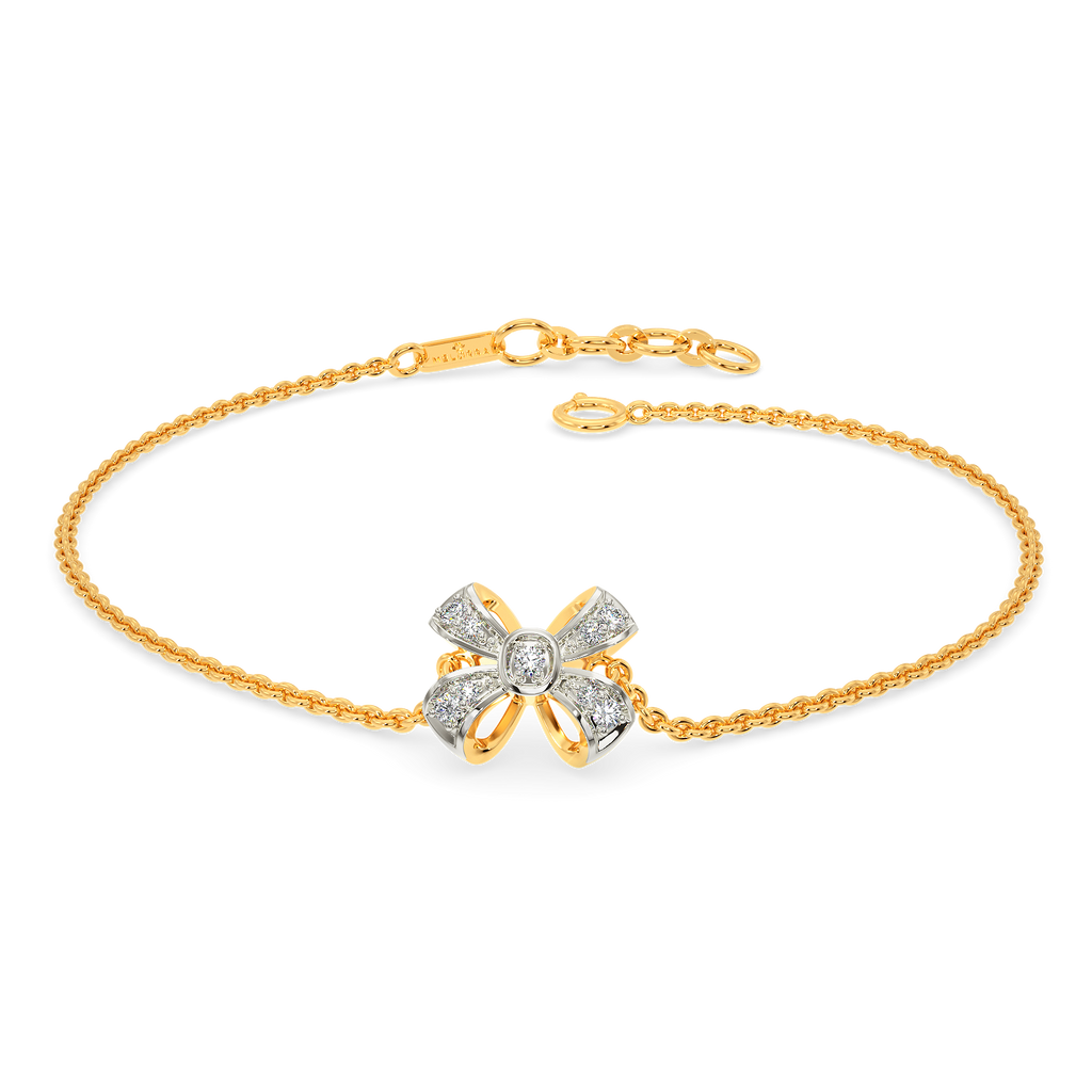 Twice Ribboned Diamond Bracelets