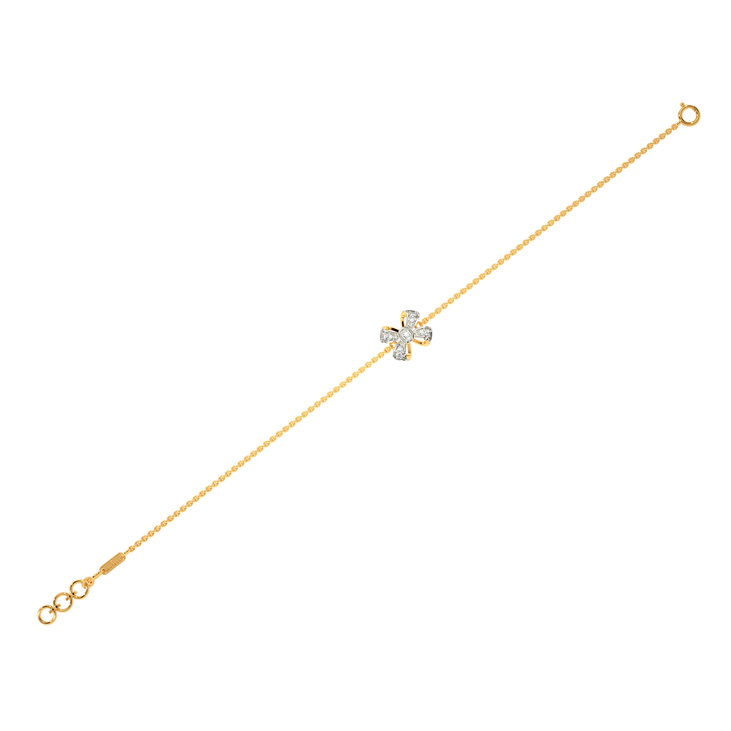 Twice Ribboned Diamond Bracelets