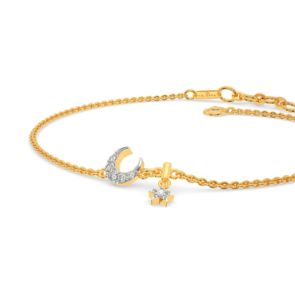 Starred Moon Diamond Bracelets