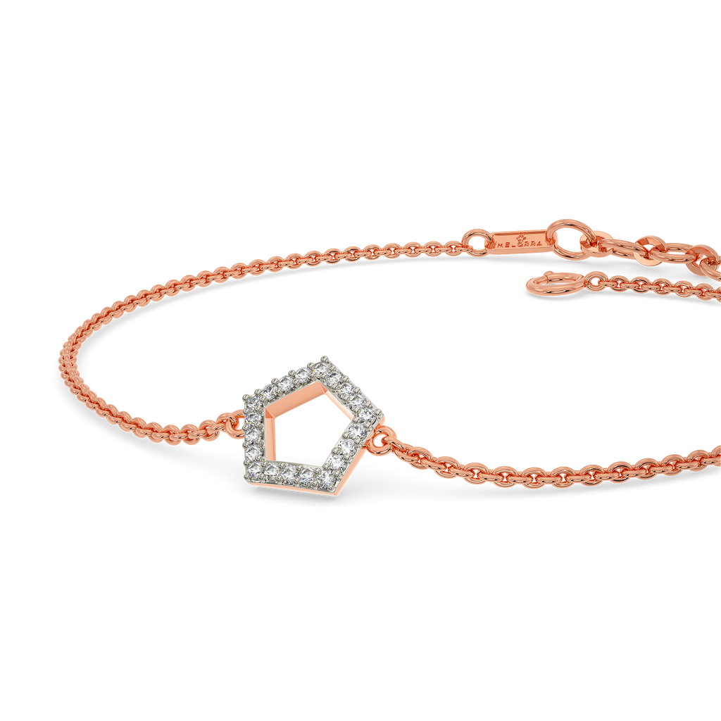 Pentagon Power Diamond Bracelets