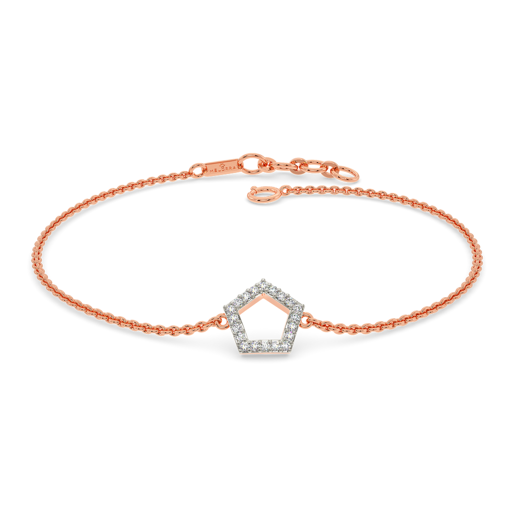 Pentagon Power Diamond Bracelets