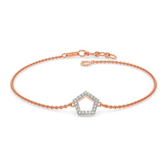 Pentagon Power Diamond Bracelets