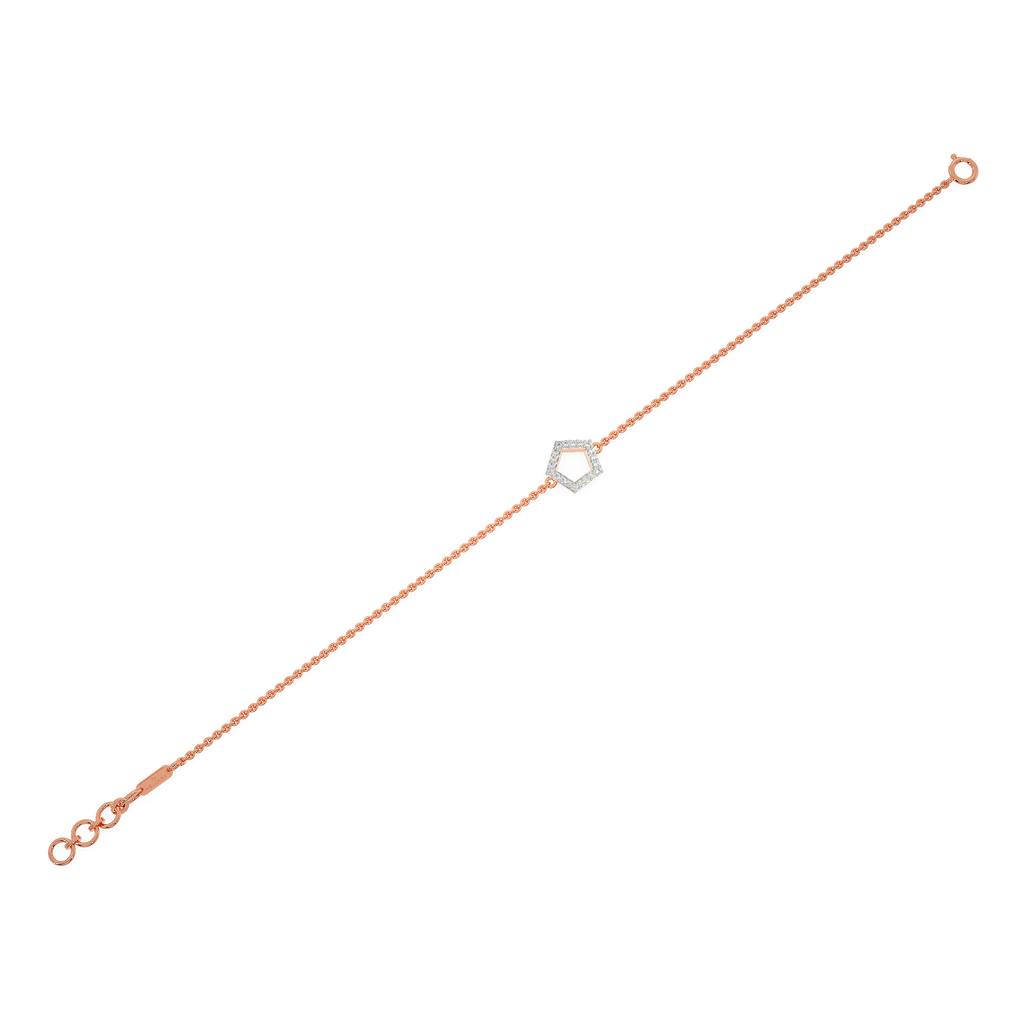 Pentagon Power Diamond Bracelets