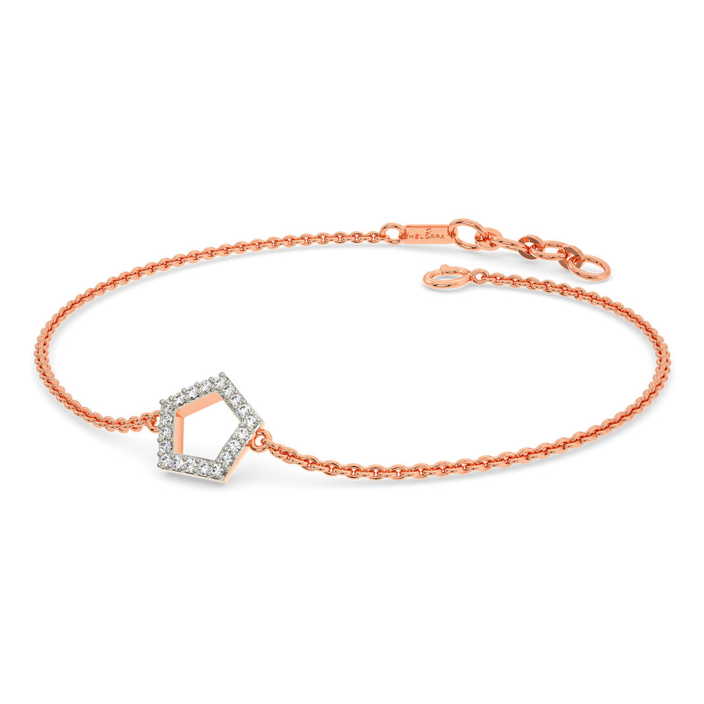 Pentagon Power Diamond Bracelets