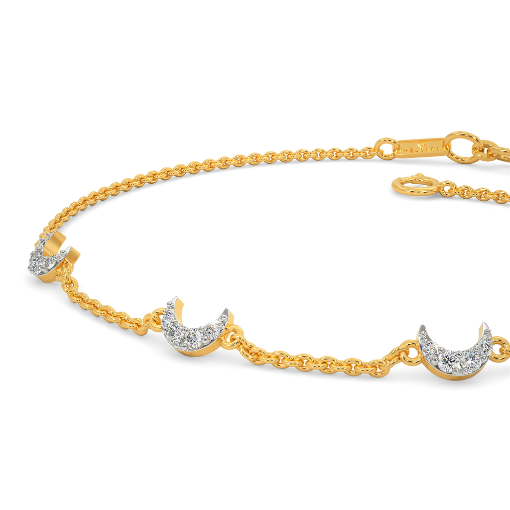 Crescent Power Diamond Bracelets