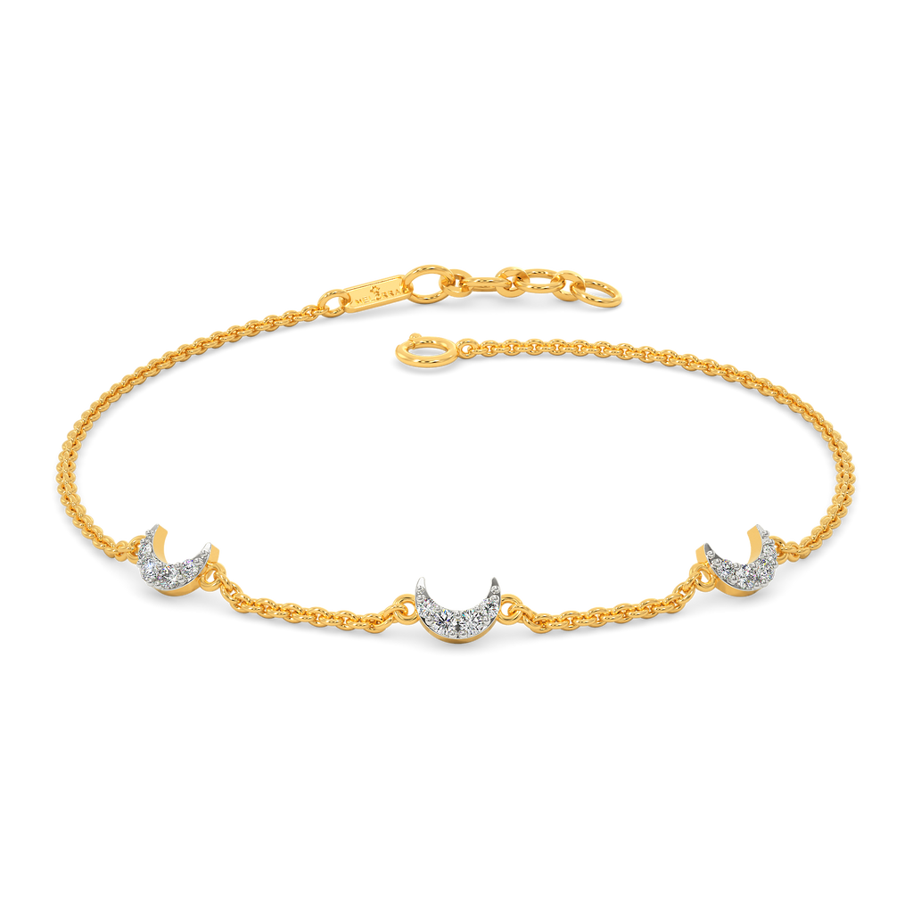 Crescent Power Diamond Bracelets