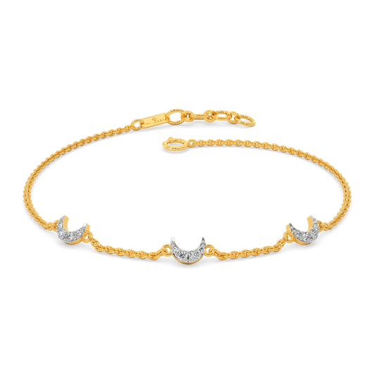 Crescent Power Diamond Bracelets