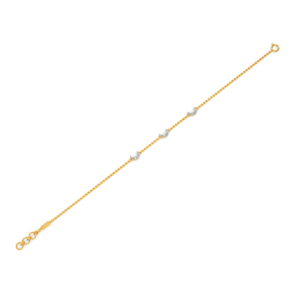 Crescent Power Diamond Bracelets