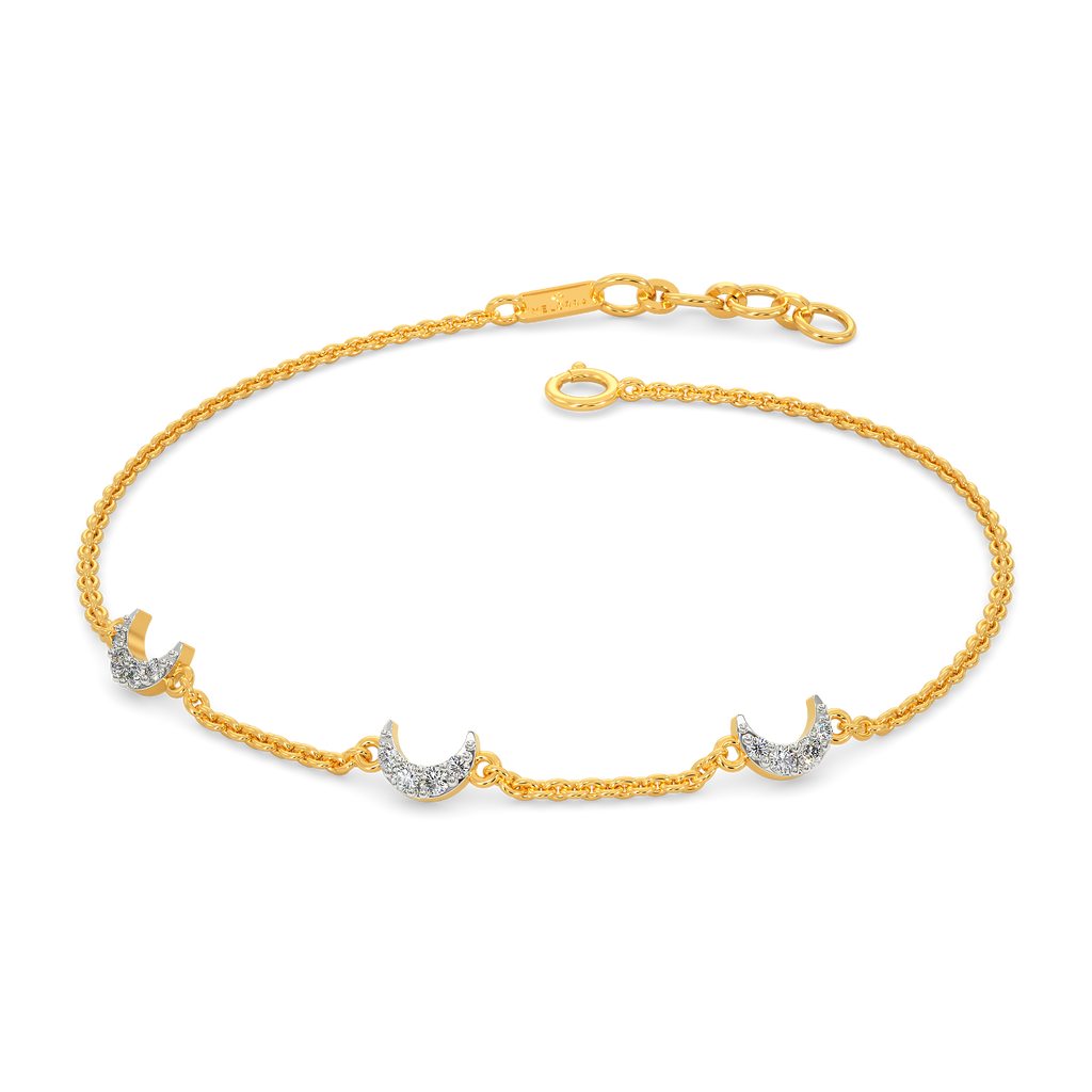 Crescent Power Diamond Bracelets