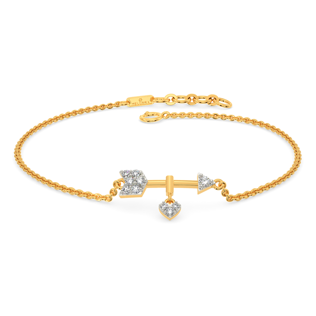 Arrow Through My Heart Diamond Bracelets