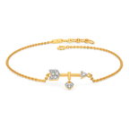 Arrow Through My Heart Diamond Bracelets