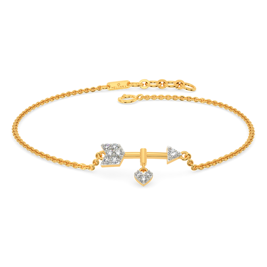 Arrow Through My Heart Diamond Bracelets