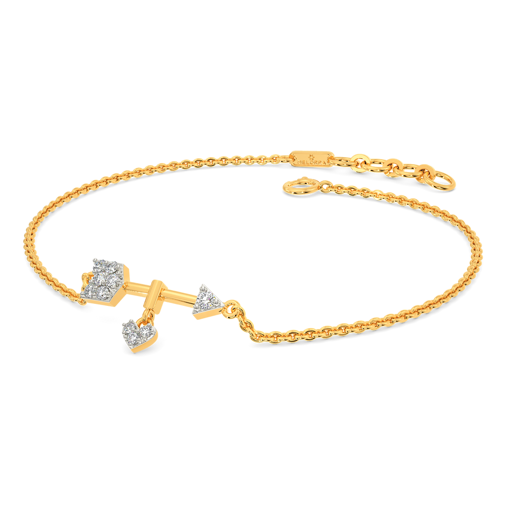 Arrow Through My Heart Diamond Bracelets
