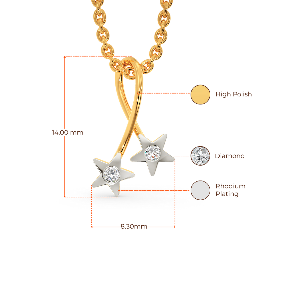 Shoot For The Stars Diamond Pendants