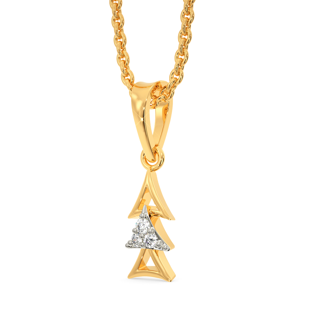 Tri Spectra Diamond Pendants