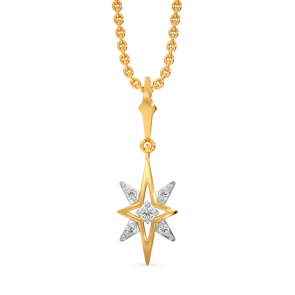 Edge Touch Diamond Pendants