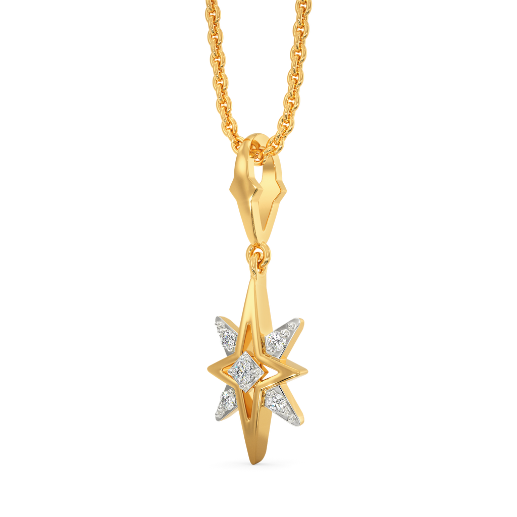 Edge Touch Diamond Pendants