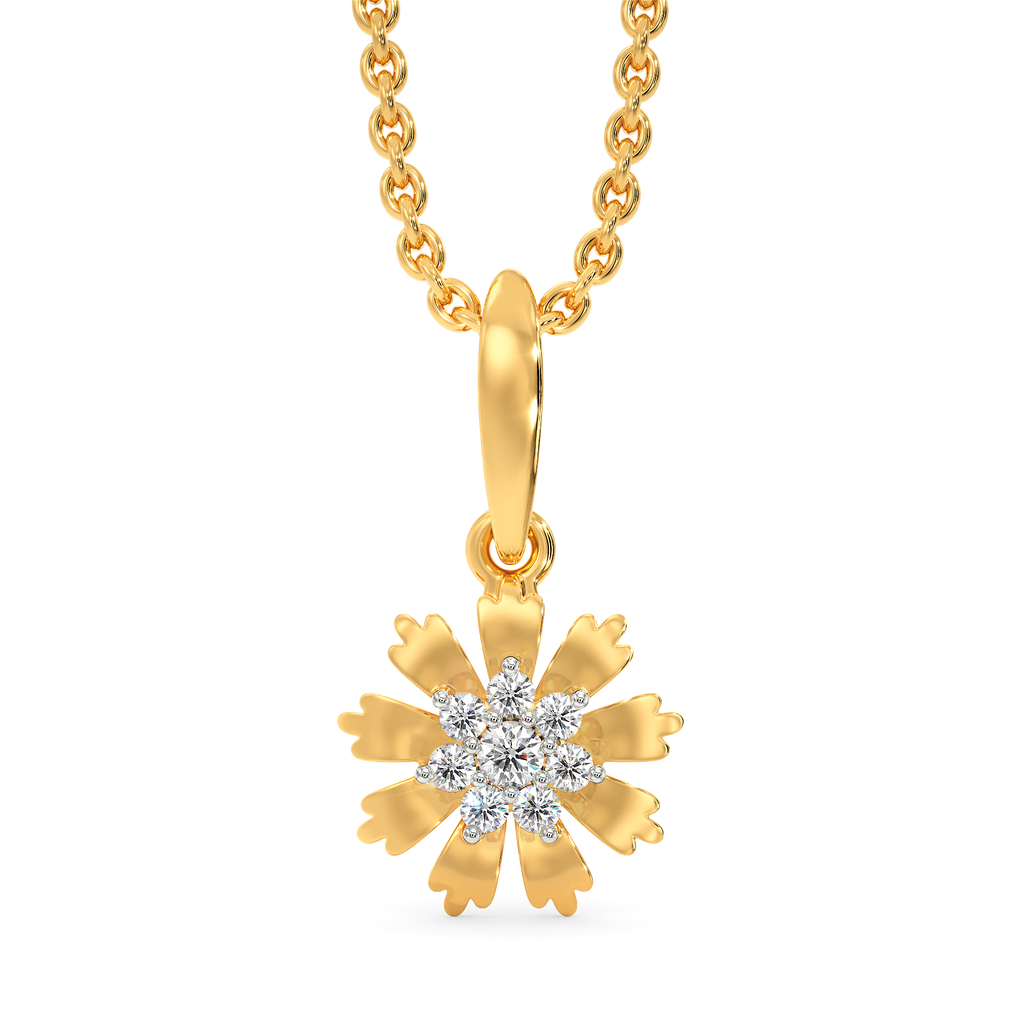 Exclusively Floral Diamond Pendants
