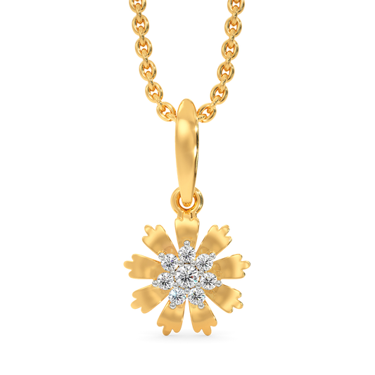 Exclusively Floral Diamond Pendants