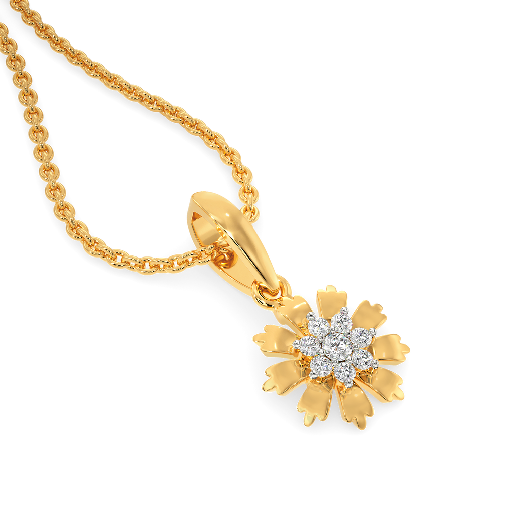 Exclusively Floral Diamond Pendants