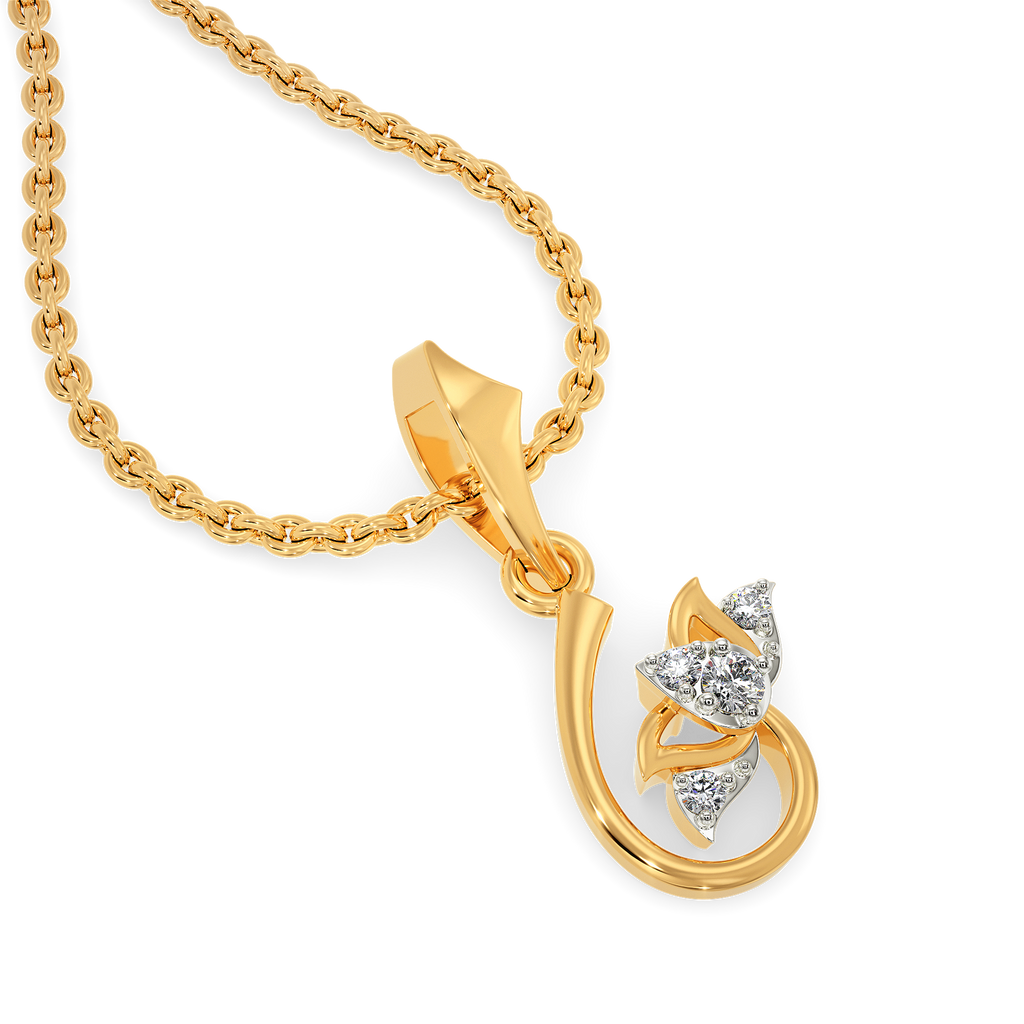 Lotus Pride Diamond Pendants