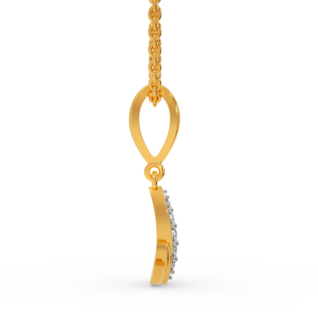 Lotus Elegance  Diamond Pendants
