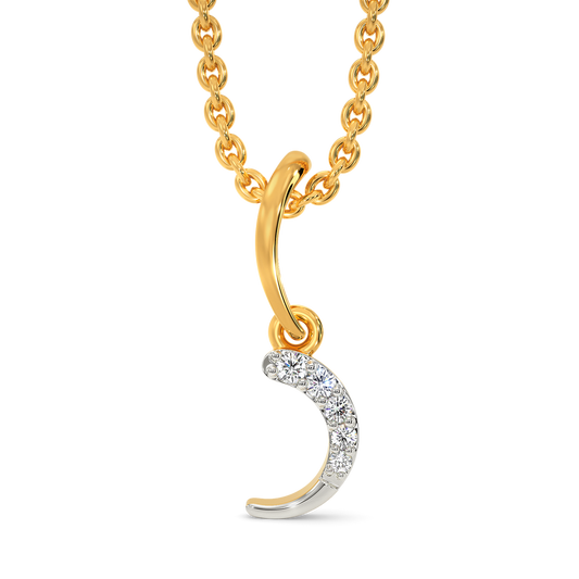 Curves in Motion Diamond Pendants
