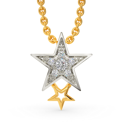 Star Pong Diamond Pendants