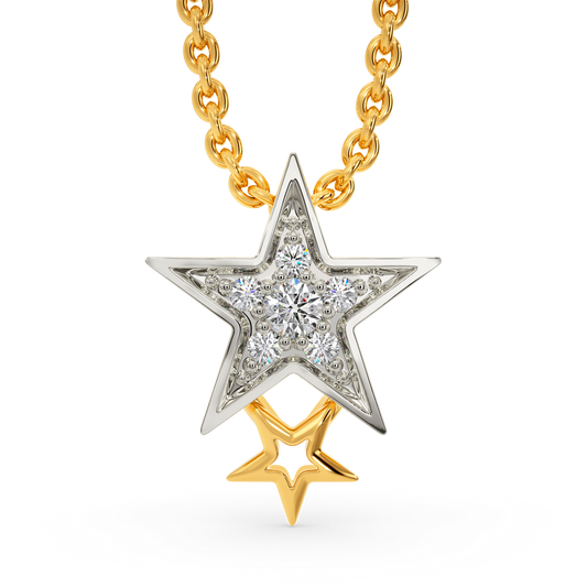 Star Pong Diamond Pendants