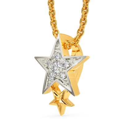 Star Pong Diamond Pendants