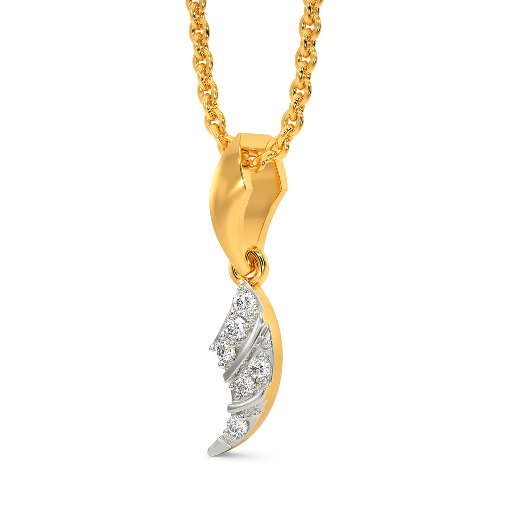 Edgy Elegance Diamond Pendants