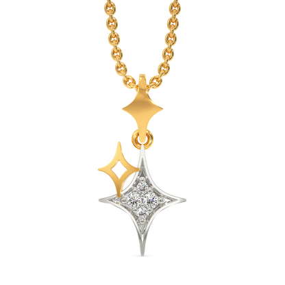 Twin Star Diamond Pendants