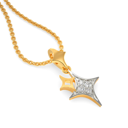 Twin Star Diamond Pendants