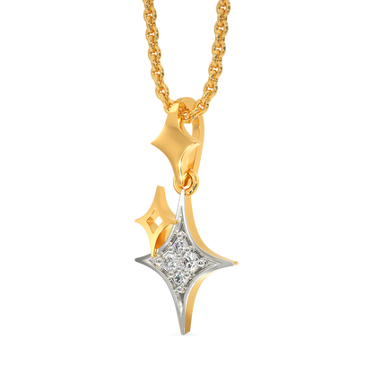 Twin Star Diamond Pendants