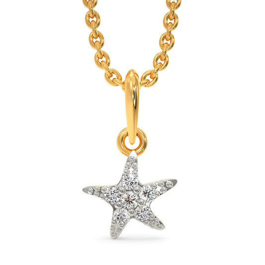 Power Of A Starfish Diamond Pendants