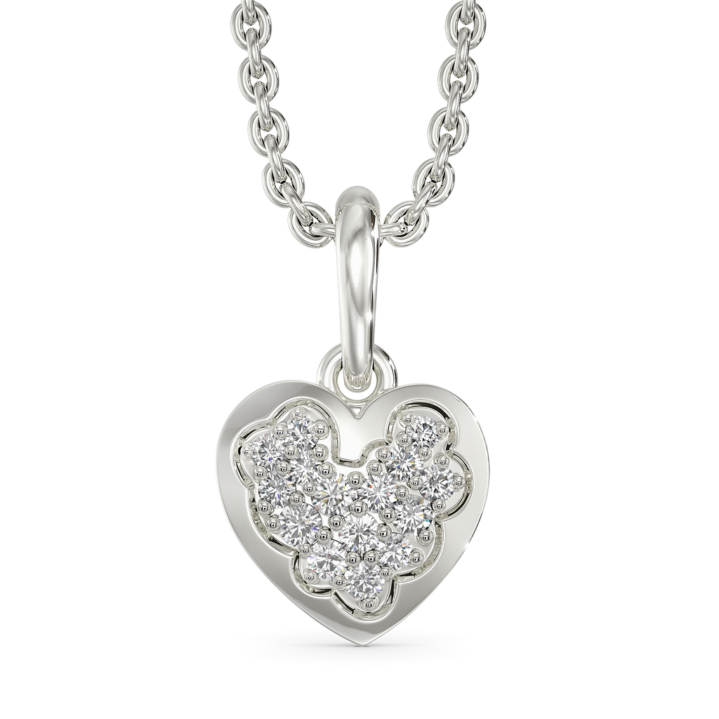 Classic Heart Diamond Pendants