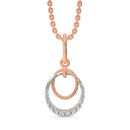 Rose Sparkled Diamond Pendants