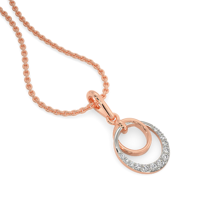 Rose Sparkled Diamond Pendants