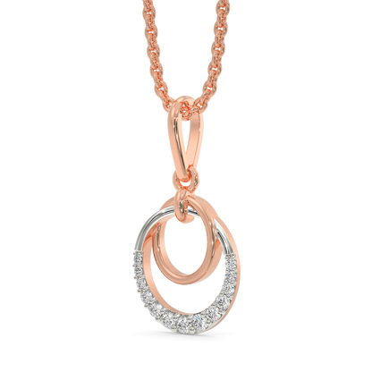 Rose Sparkled Diamond Pendants