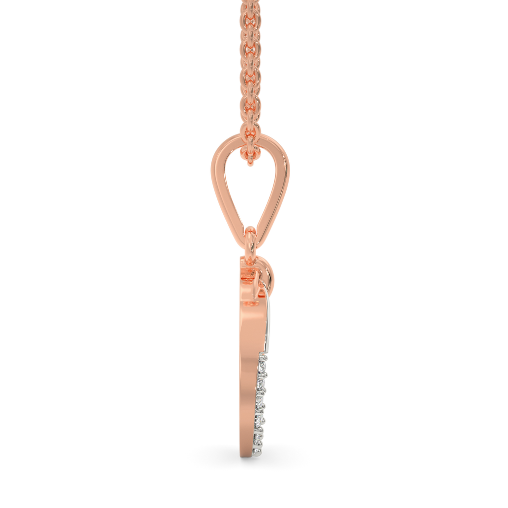 Rose Sparkled Diamond Pendants