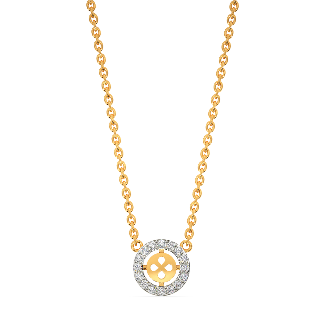 Circled In Rhom Diamond Necklaces