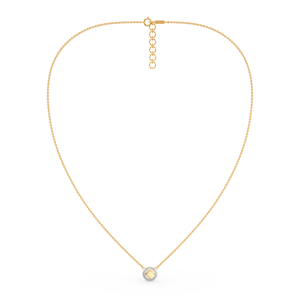 Circled In Rhom Diamond Necklaces
