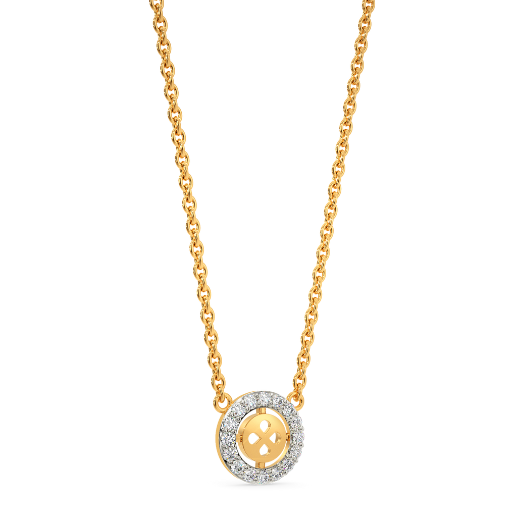 Circled In Rhom Diamond Necklaces