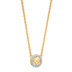 Circled In Rhom Diamond Necklaces