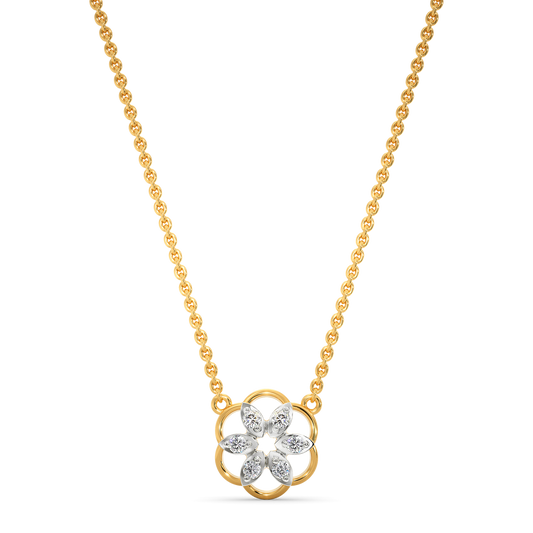 Floral-Like Diamond Necklaces